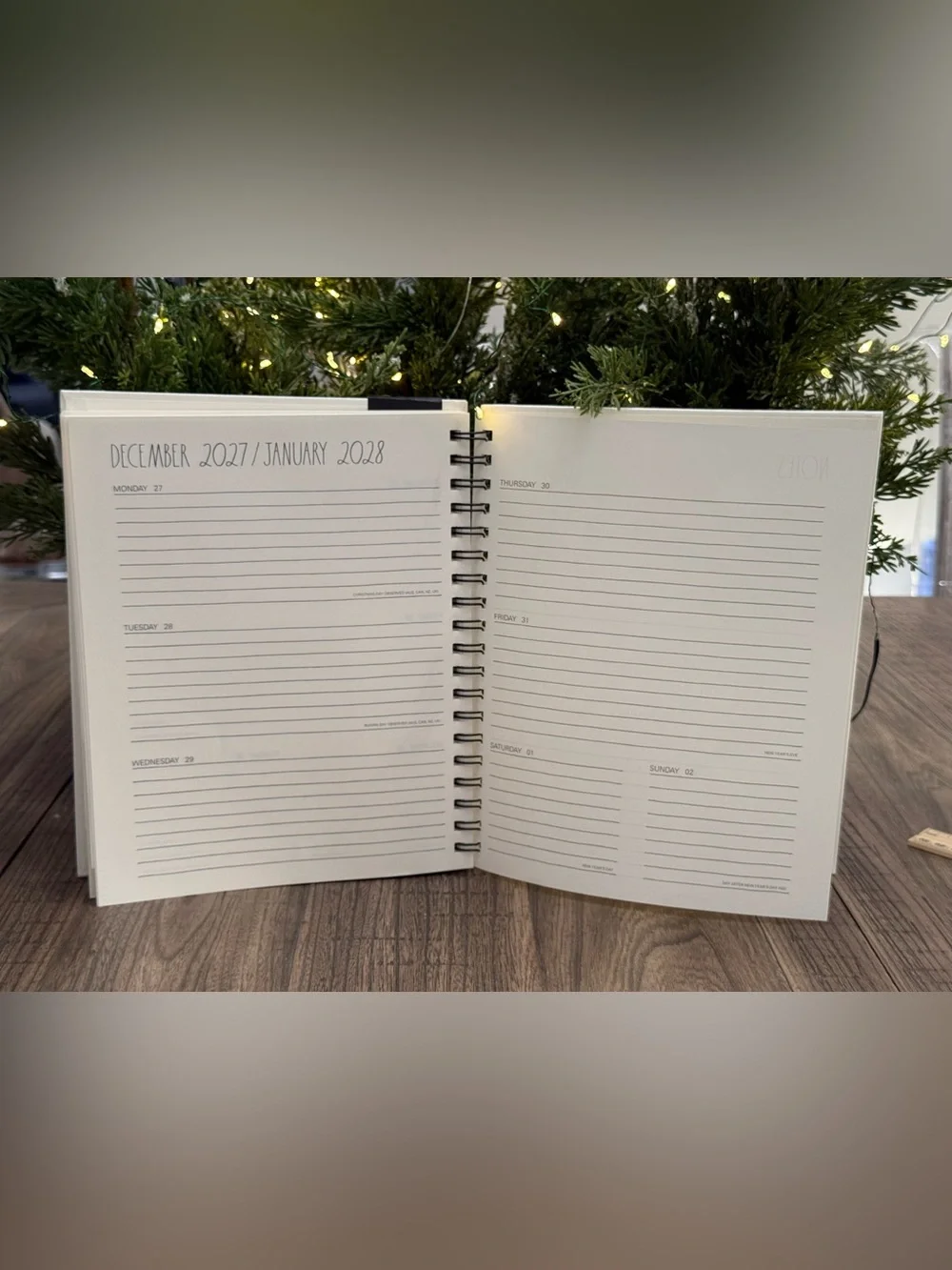 ✨Brand NEW w/Tags Rae Dunn TWENTY TWENTY-SEVEN. 17 Month Spiral Planner ✨
